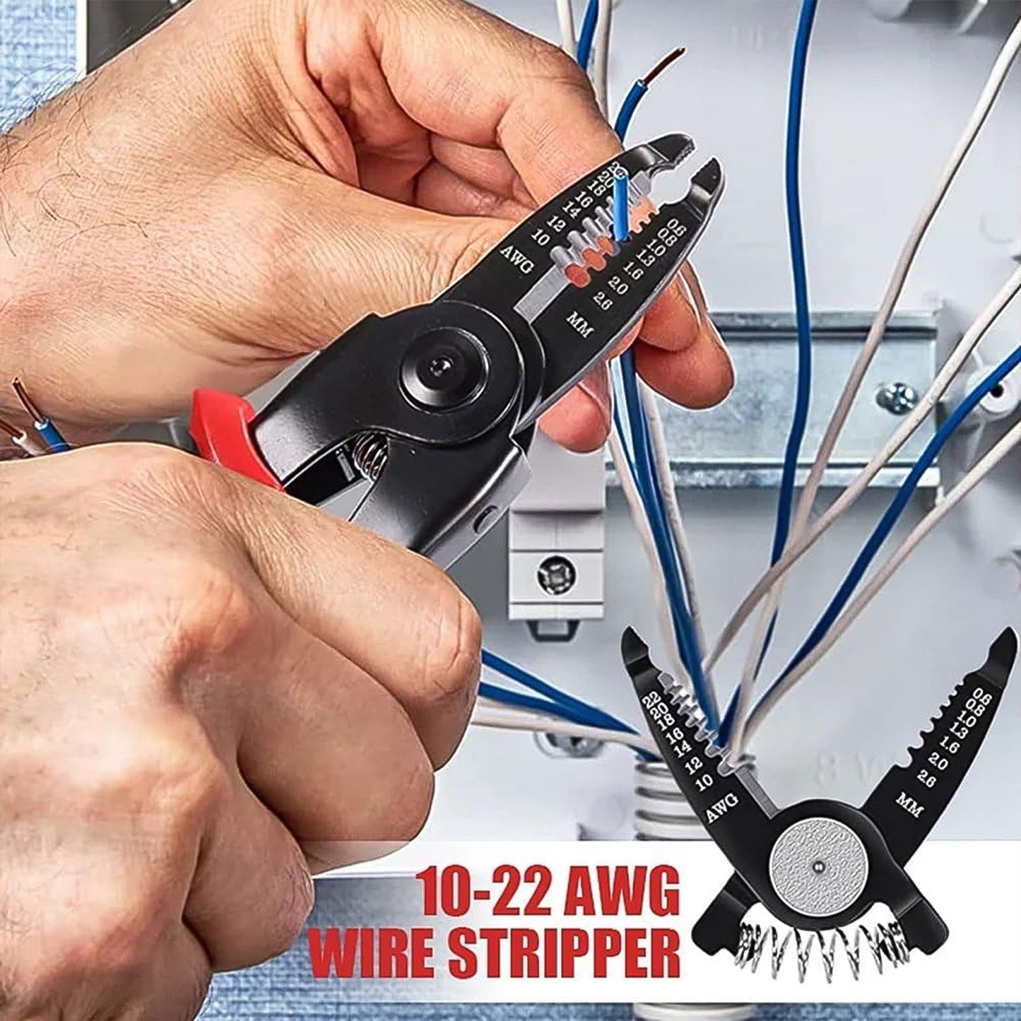 5 in 1 Wire Stripper Pliers Set Soft Grip, Anti-Slip, Alloy Steel, Cutting & Stripping