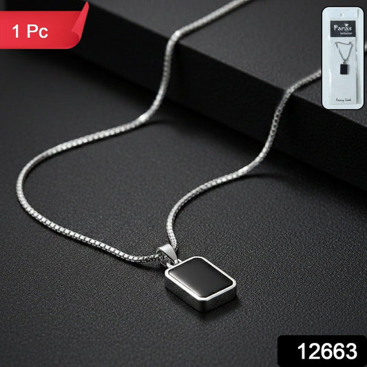 Premium Stainless-Steel Menβs Fashion Pendant Chain (1 Pc)
