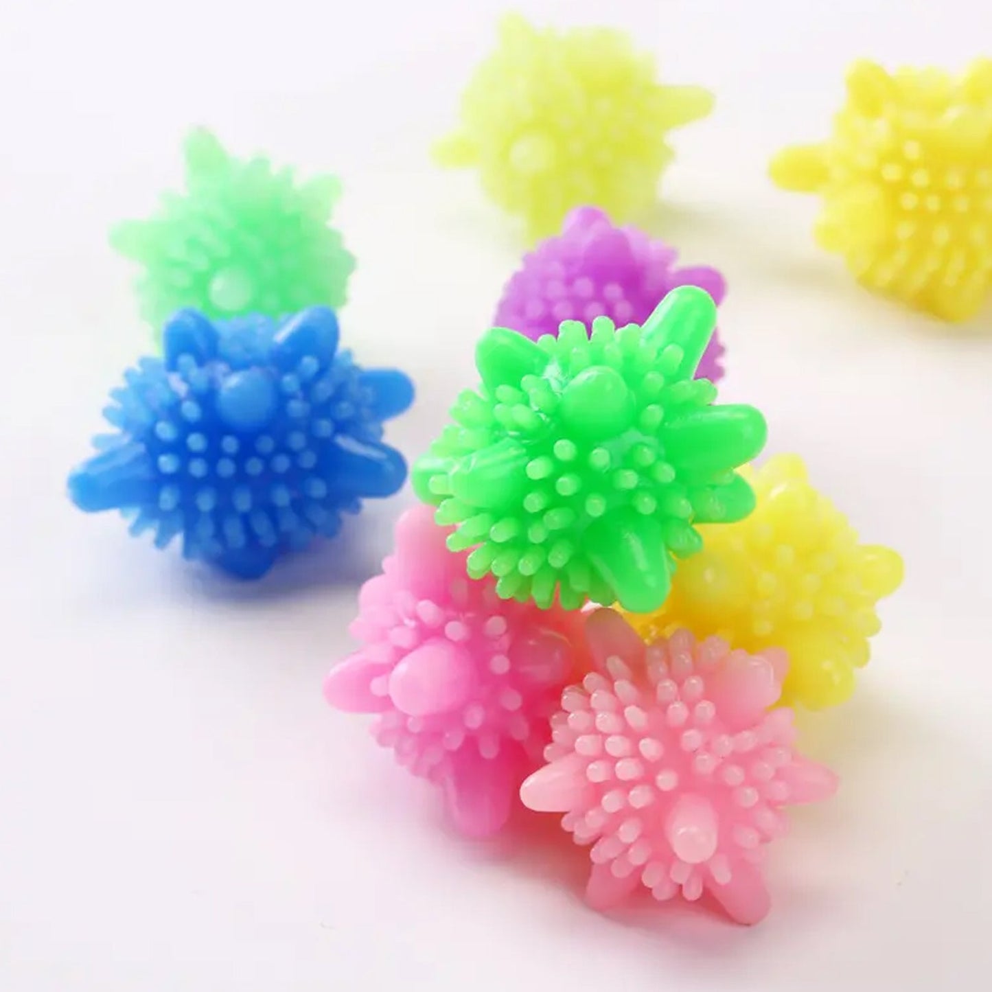 Soft Star Laundry Dryer Balls – 10-Piece Multi-Color Clothes Softener