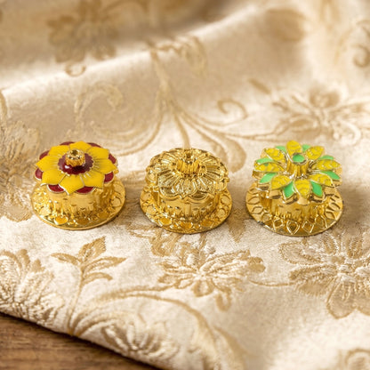 Decorative Golden Kankavati (1 Pc, Mix Design)