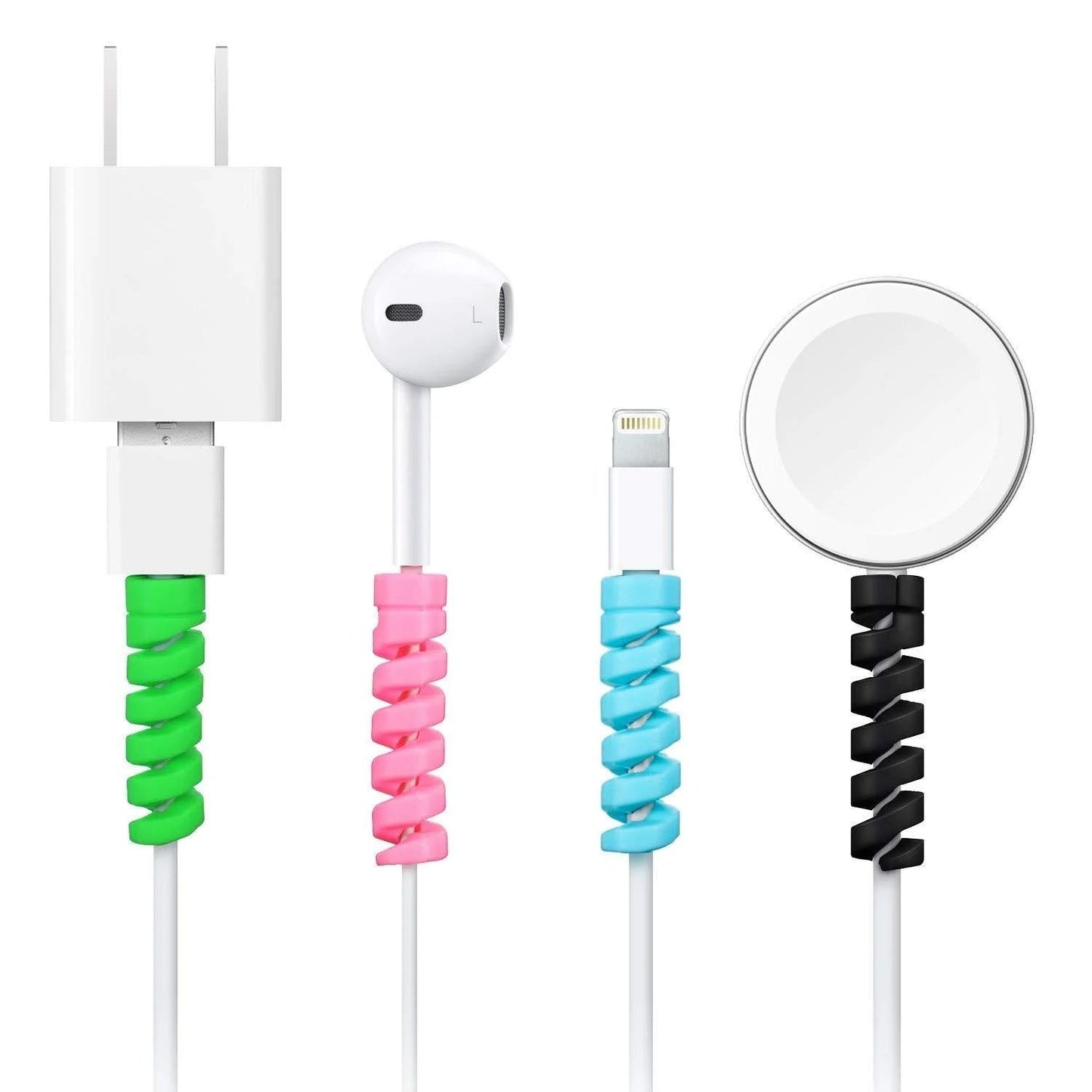Spiral Charger Cable Protector for All Universal Cable (Pack of 10)