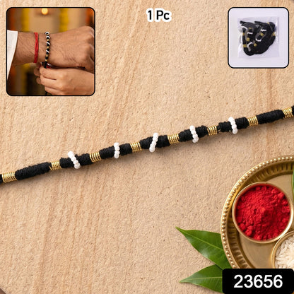 Handmade Black Cotton Rakhi