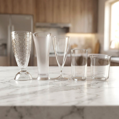 Premium Unbreakable Plastic Drinking Glass (1 Pc, Mix Design)