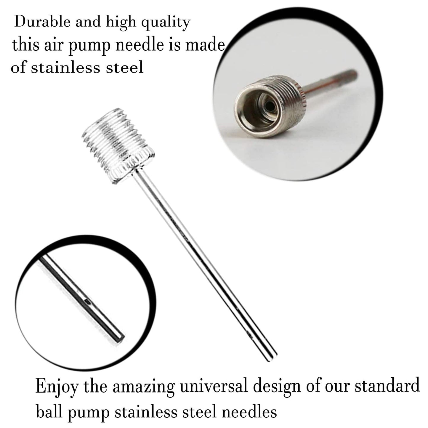Stainless Steel Ball Pump Needle Pin Adapter (1 Pc)