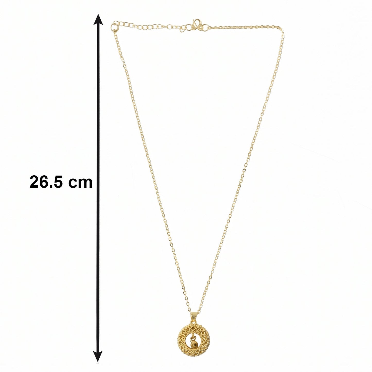 Stylish Fancy Golden Necklace with Intricate Design (1 Pc)