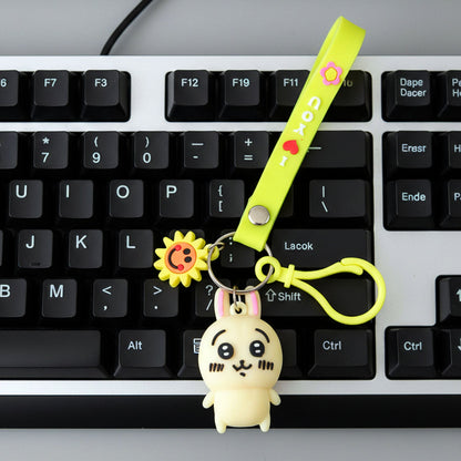 Soft silicone bunny bag accessory