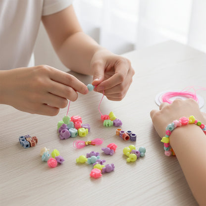 DIY Kids Beading & Jewelry Making Craft Kit (1 Set)