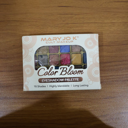 Premium 18-Color Shimmer Eyeshadow Palette (12 GM / 1 Pc)
