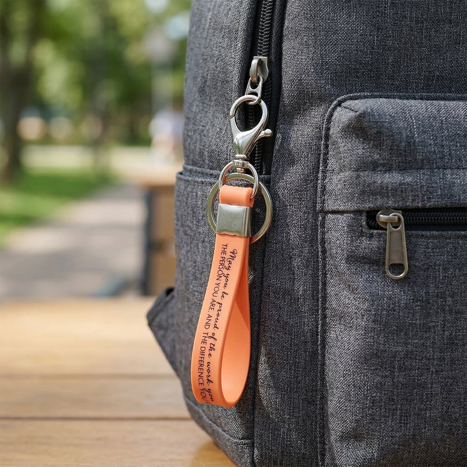silicone wrist keychain
