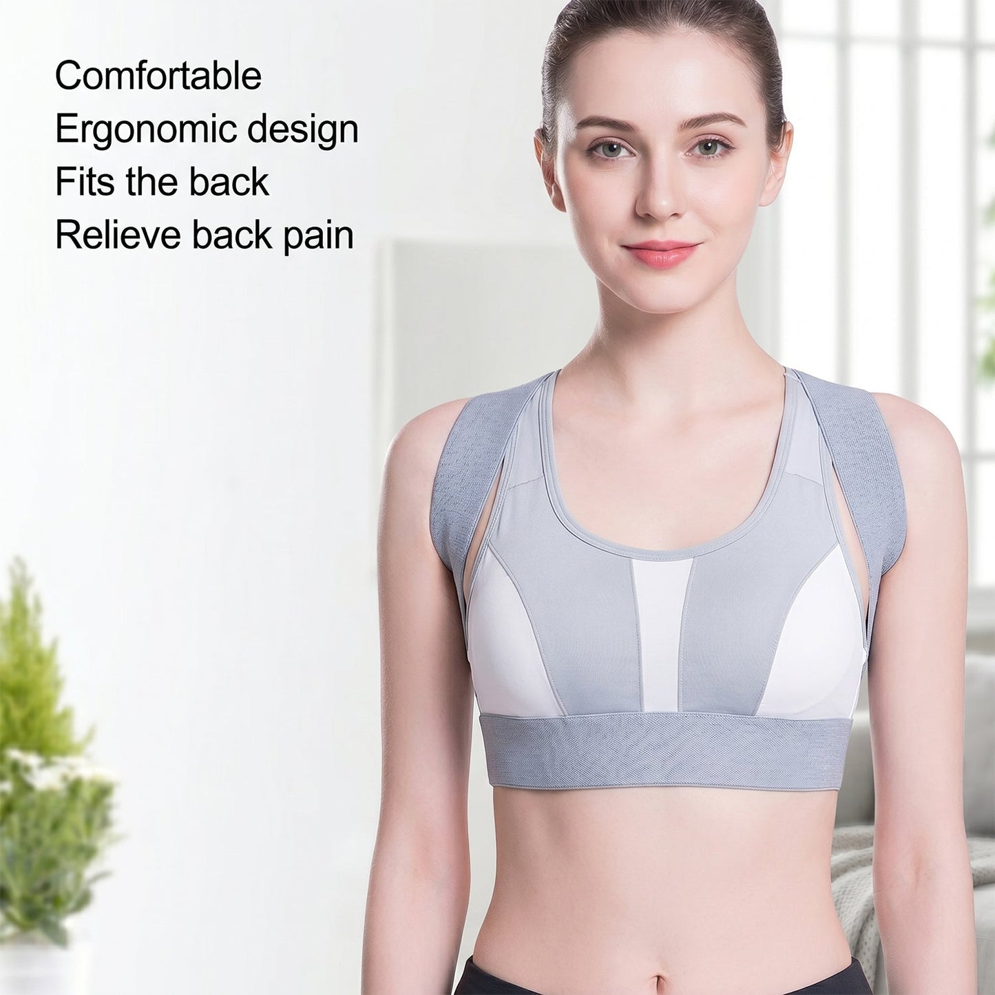 Ergonomic Adjustable Back Posture Corrector Support Belt (1 Pc, Small)